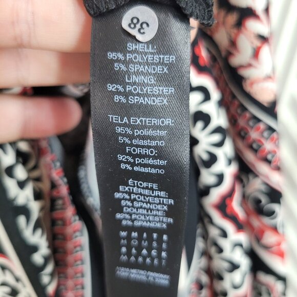 White House Black Market size Small Dress WHBM Career stretch V Dip Back Pink - Picture 6 of 6